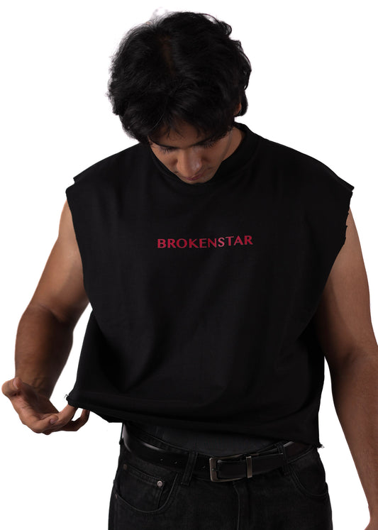 BLACK APEX CUT OFF TANK